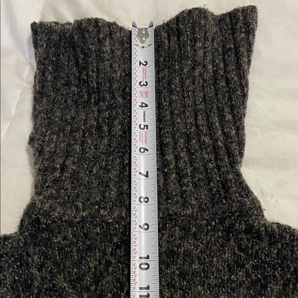 Backdrop | Oversized | Chunky | Cowl/Turtleneck | Black/Brown | Sweater | Size S - Picture 12 of 13